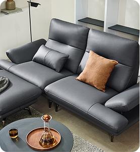 Modern Leather Lounge Sofa